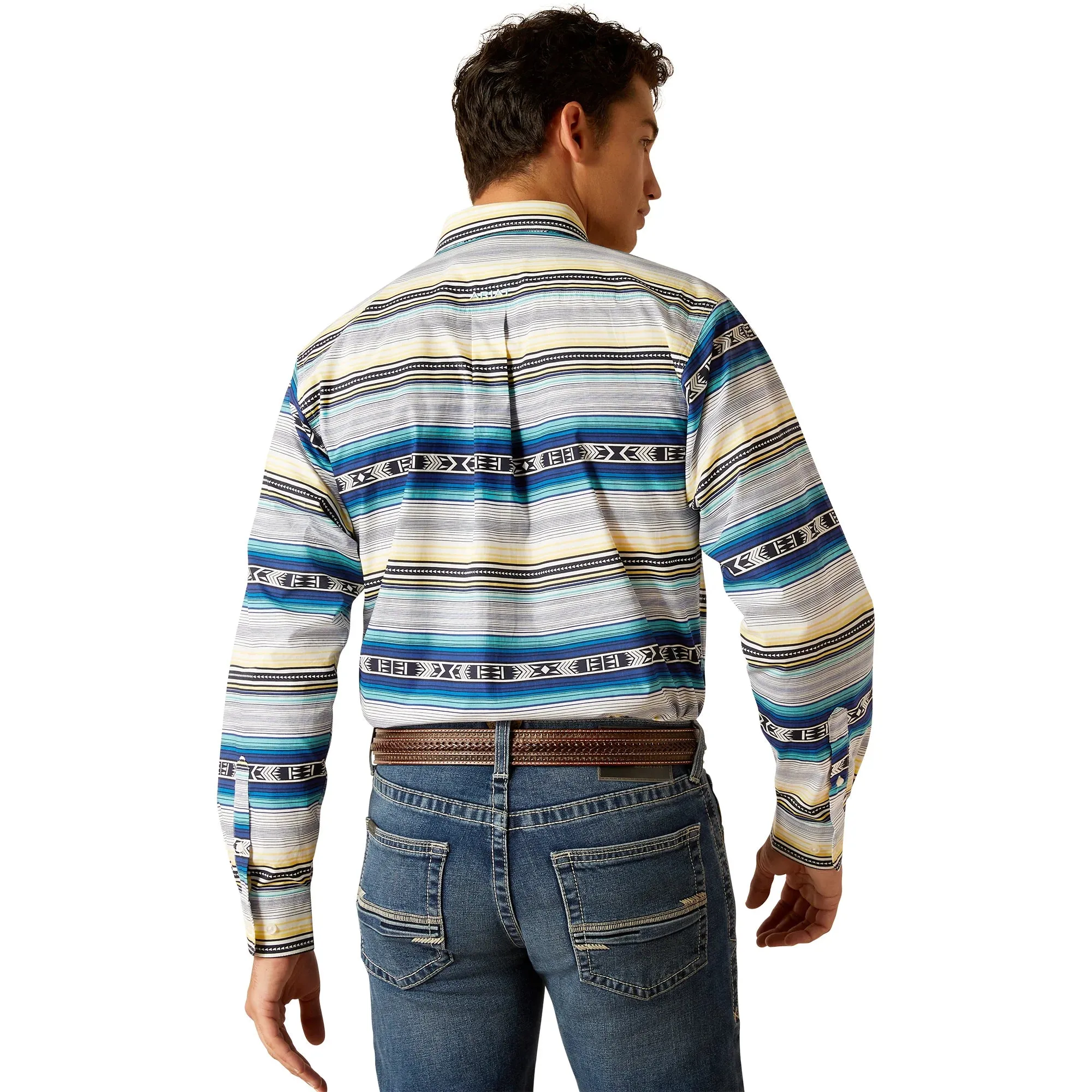 Men's Ariat Peter Fitted Long Sleeve Button Down Shirt