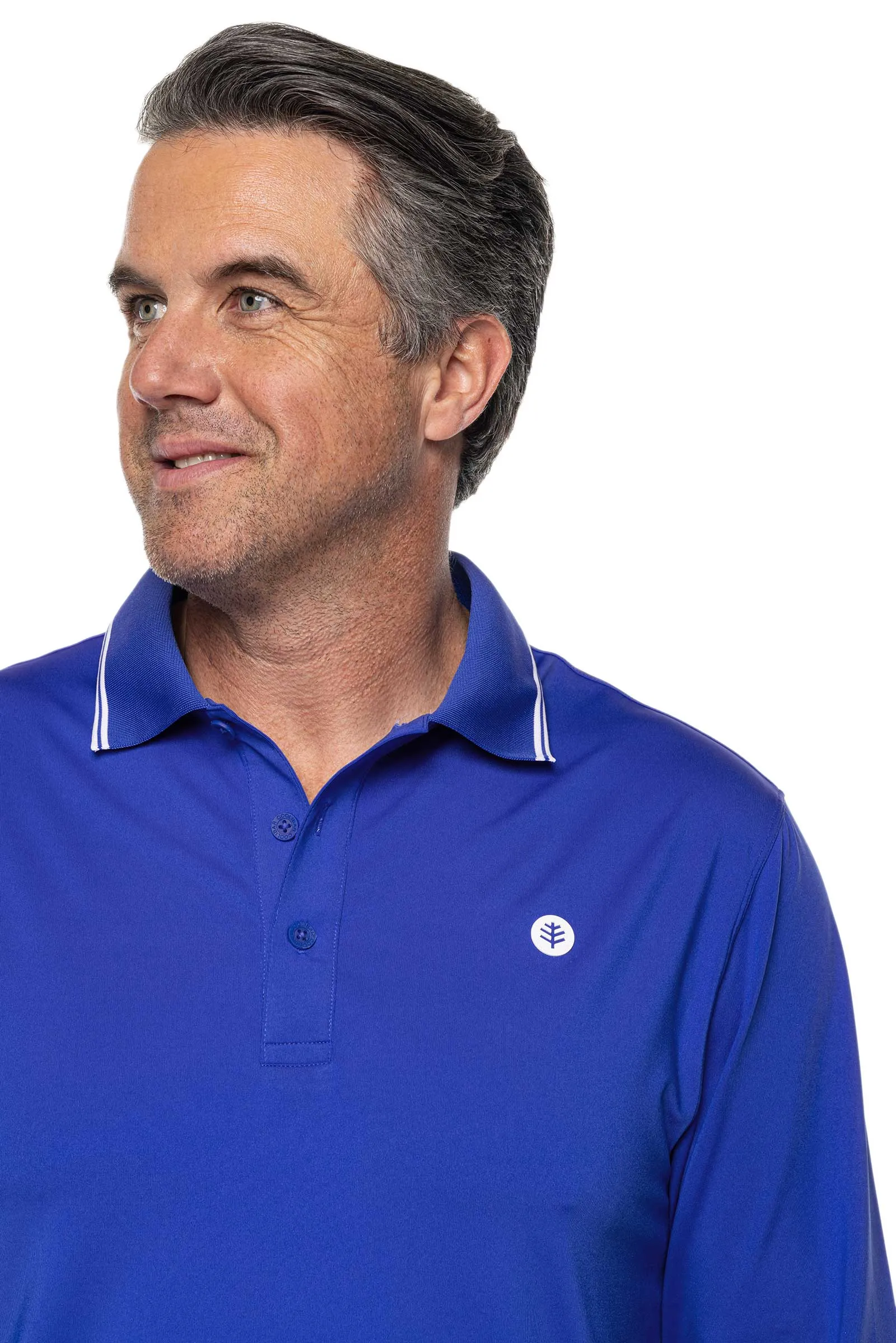Men's Erodym Long Sleeve Golf Polo  |  Baja Blue