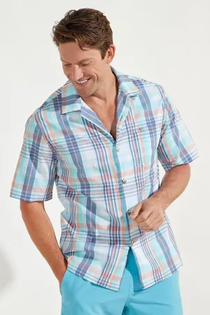 Men's Safari Camp Shirt  |  Multicolor Oasis Plaid