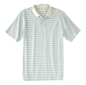 Micro Yarn Dyed Stripe Rib Collar Short Sleeve Shirt