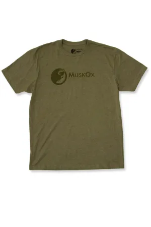 Military Green MuskOx Logo Tee