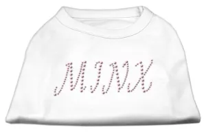 Minx Rhinestone Shirts White XL (16)