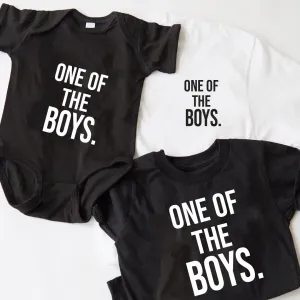One of the Boys, Dad and Son Matching Set of two shirts (Black and White Option)