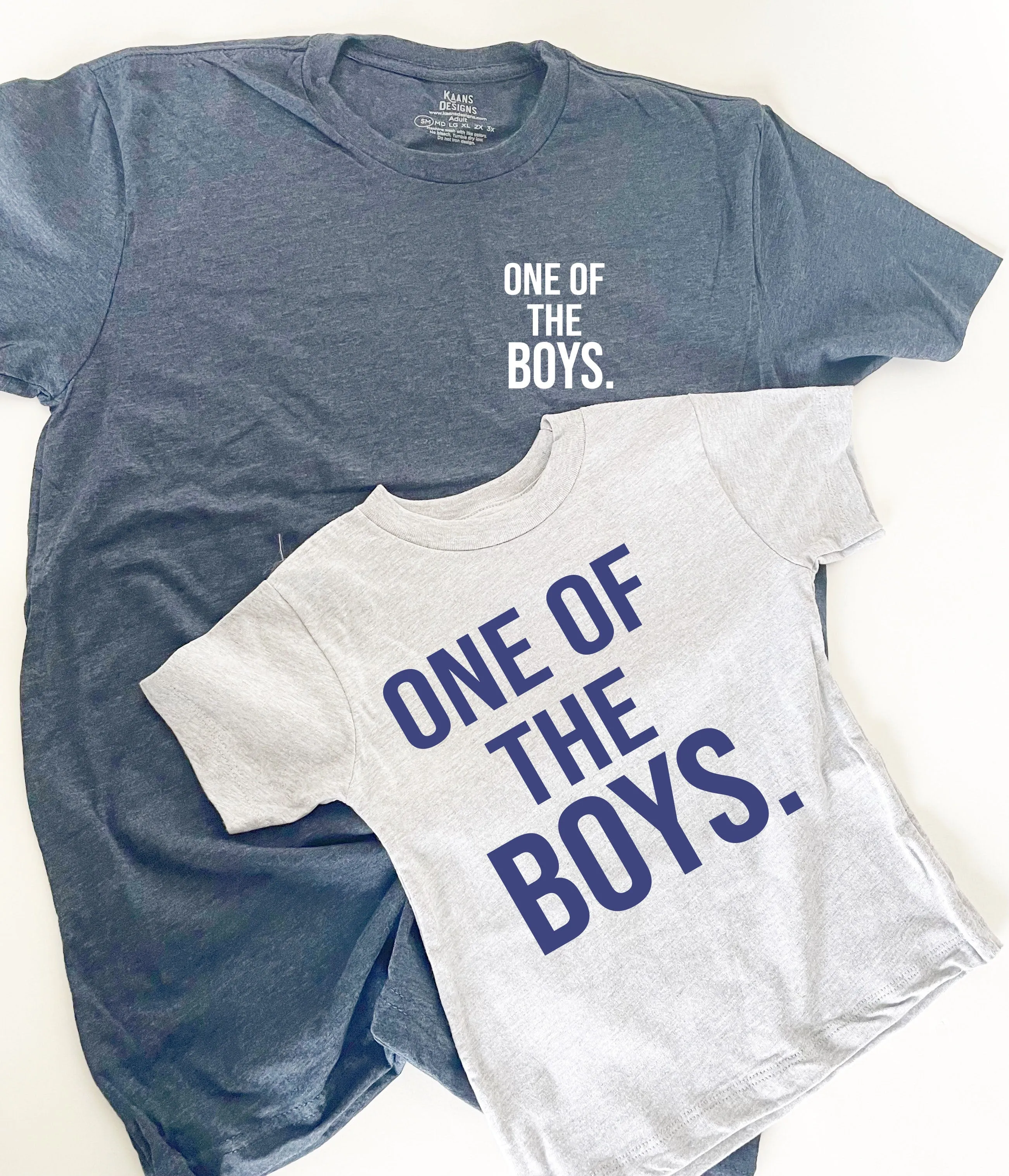 One of the Boys, Dad and Son Matching Set of two shirts (Black and White Option)