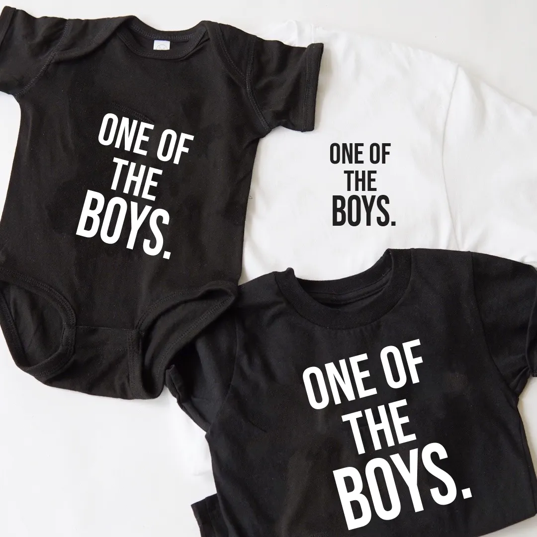 One of the Boys, Dad and Son Matching Set of two shirts (Black and White Option)