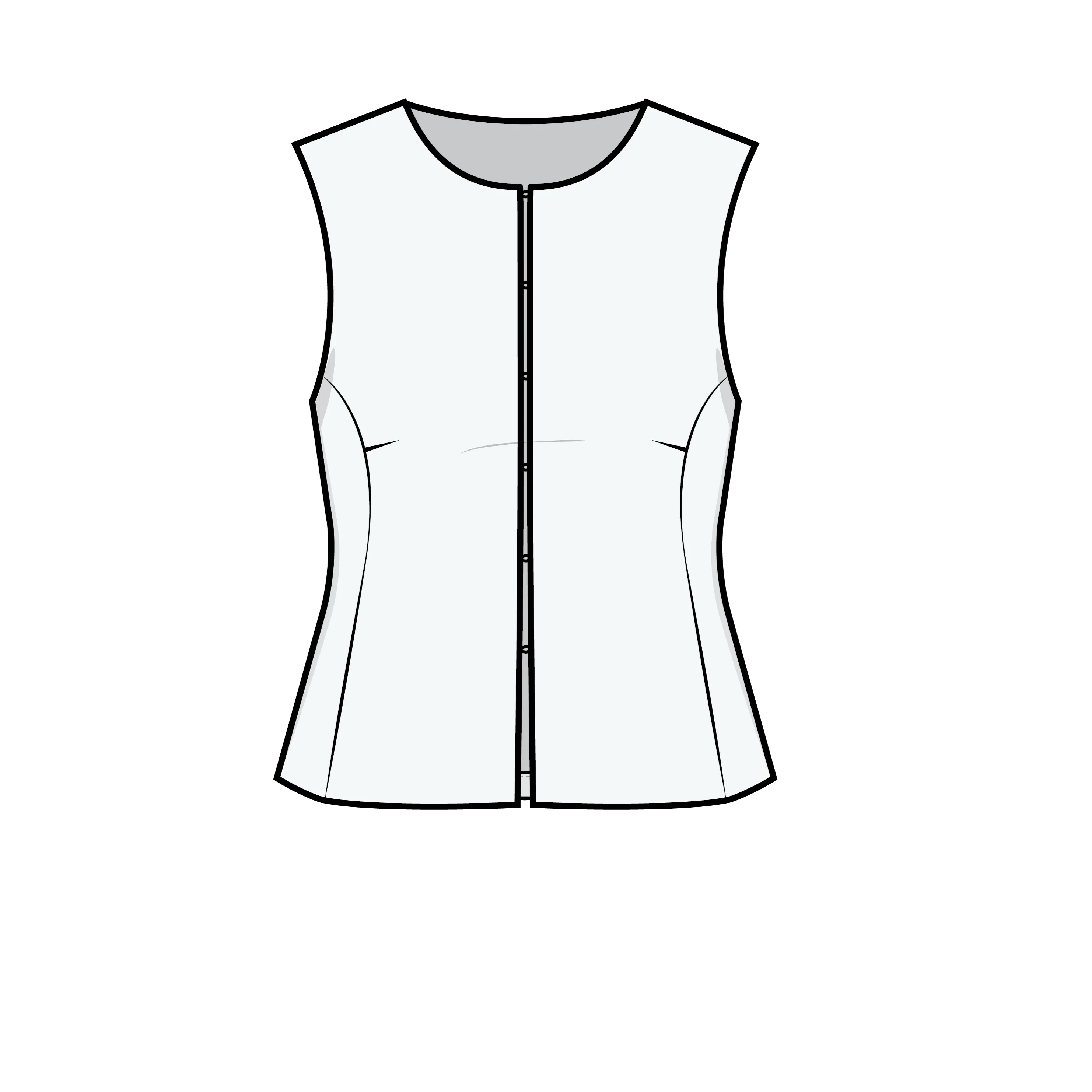 Puff and Pencil, Silhouette Blouse  PDF Pattern