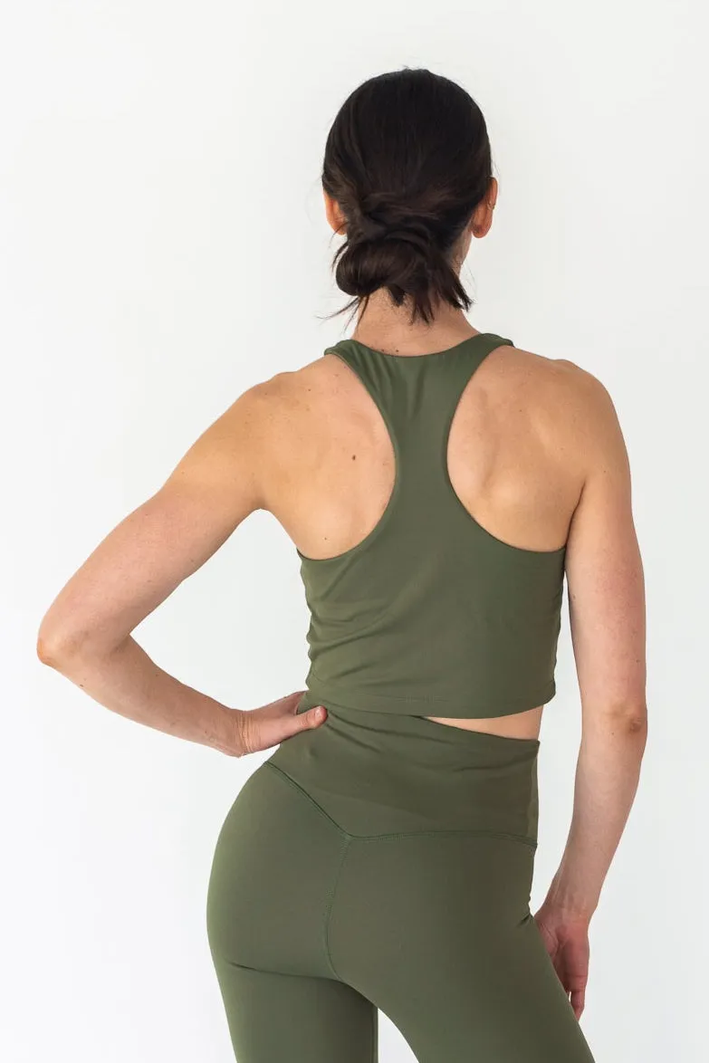 Racer Back Tank | Sage