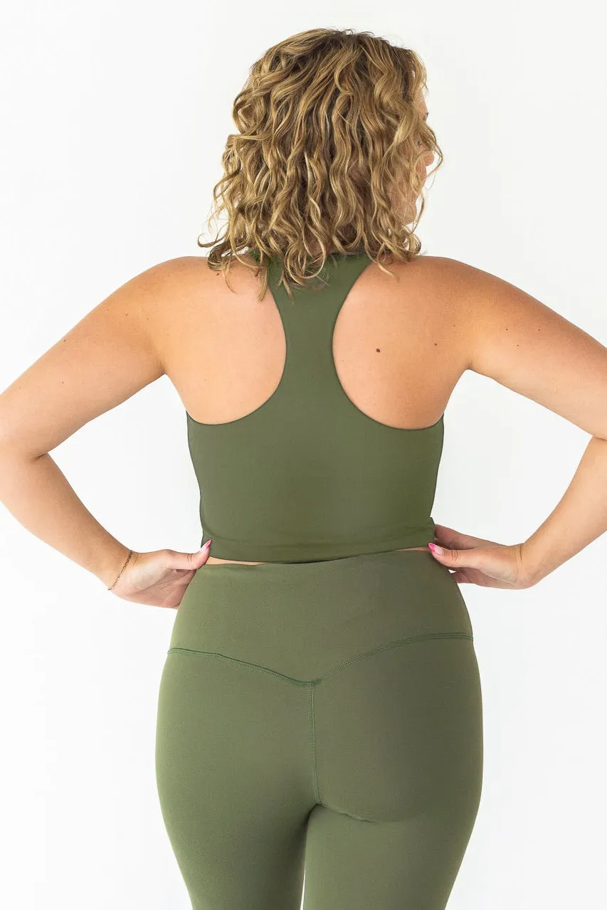 Racer Back Tank | Sage