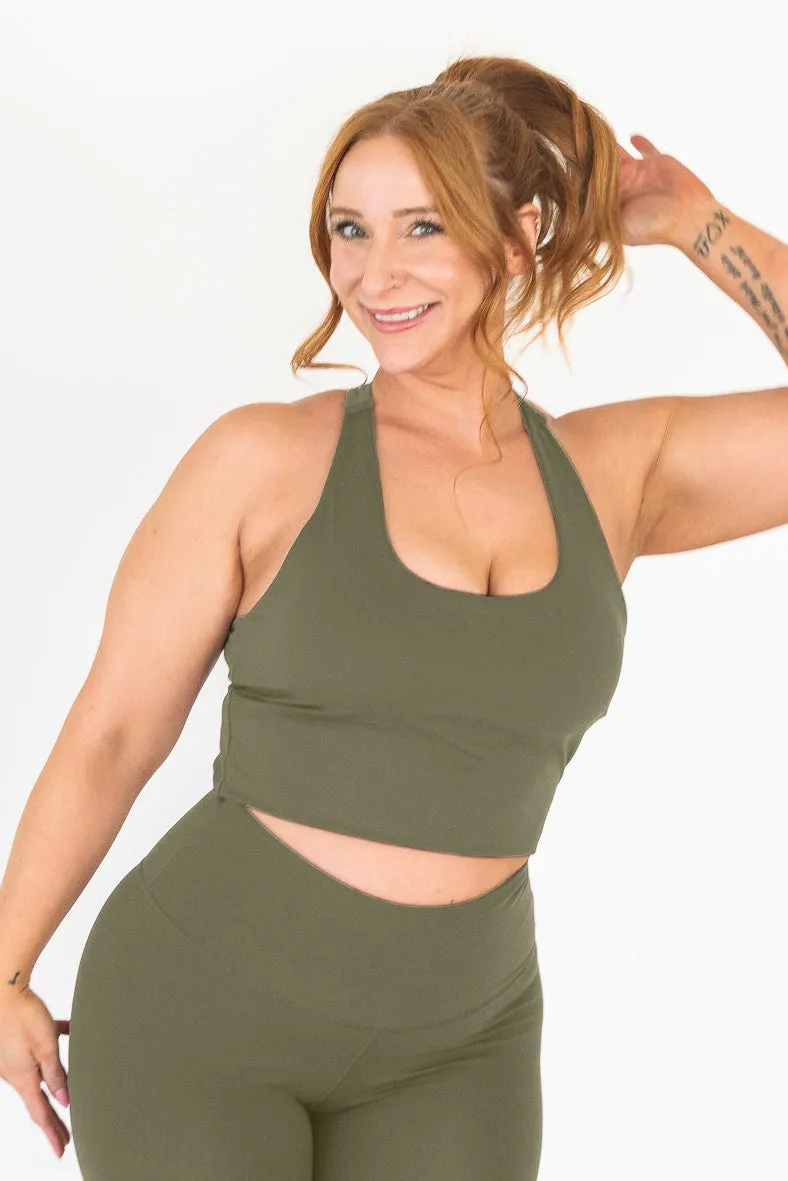 Racer Back Tank | Sage