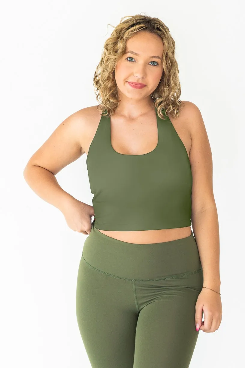 Racer Back Tank | Sage