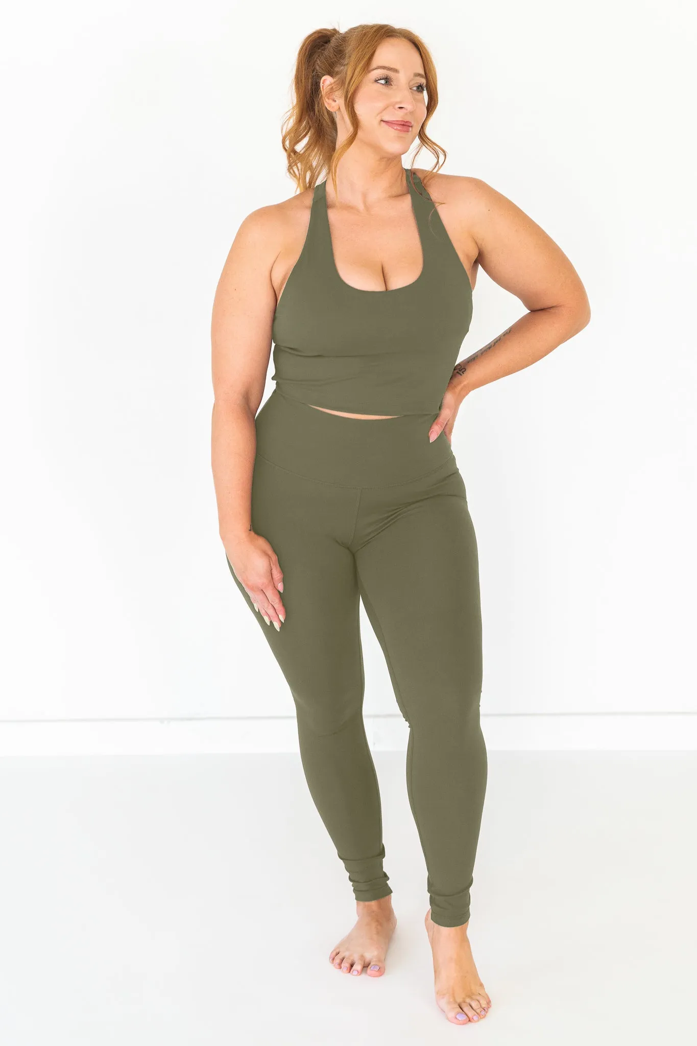 Racer Back Tank | Sage