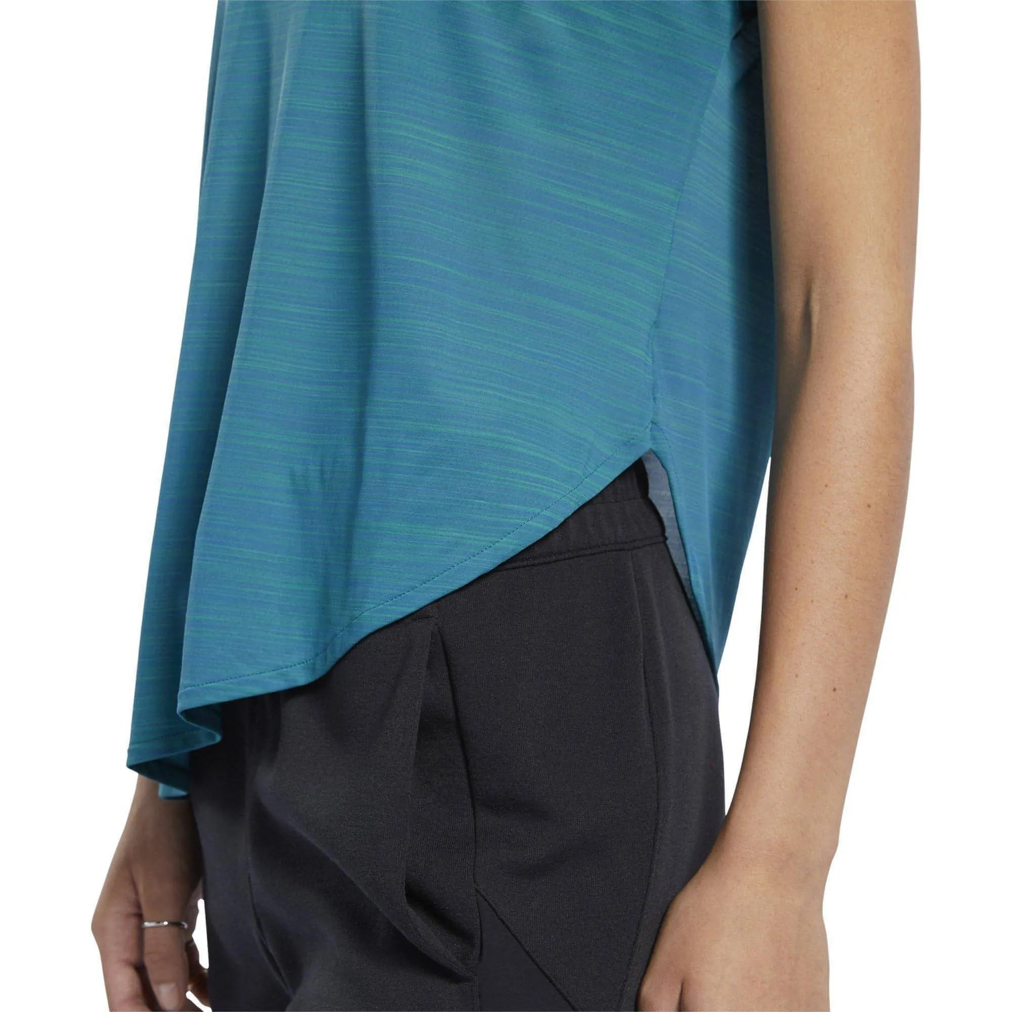 Reebok Workout Ready ActivChill Short Sleeve Womens Training Top - Green