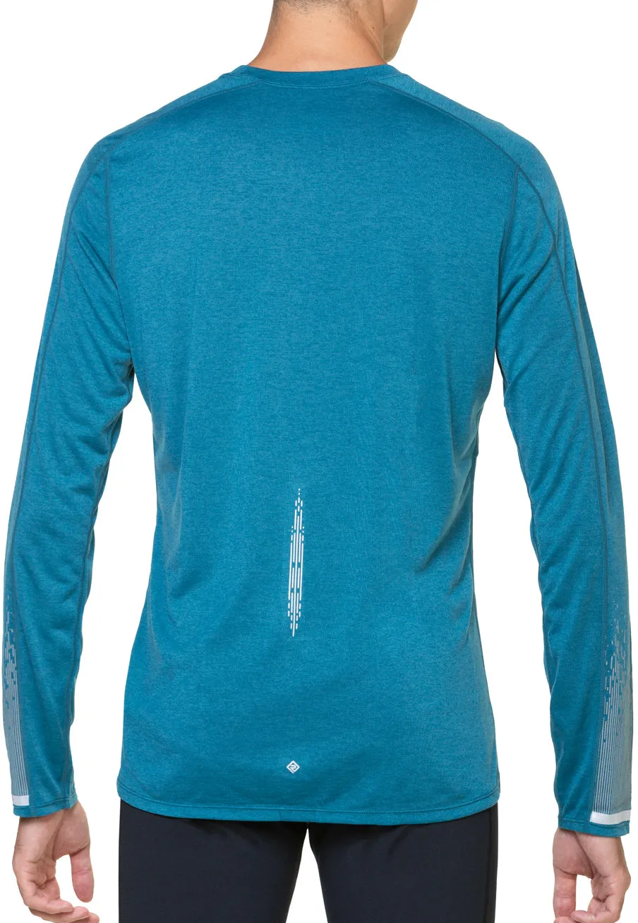 Ronhill Tech Reflect Long Sleeve Mens Running Top - Blue