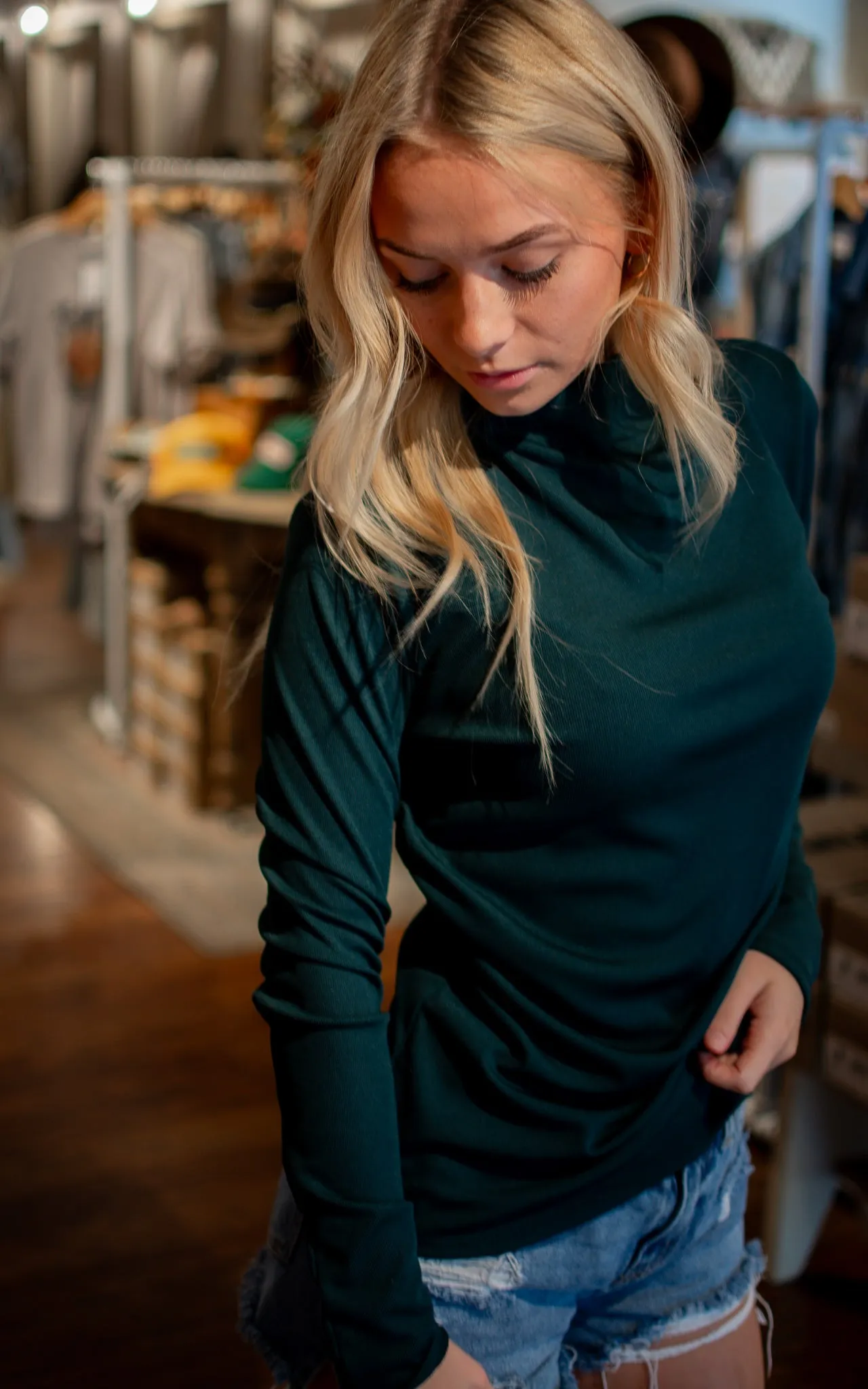 Sleek Mock Rib Top