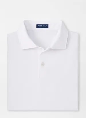 Solid Performance Jersey Polo- White