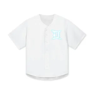 Streetwear Gemini Button Down Baseball Shirt