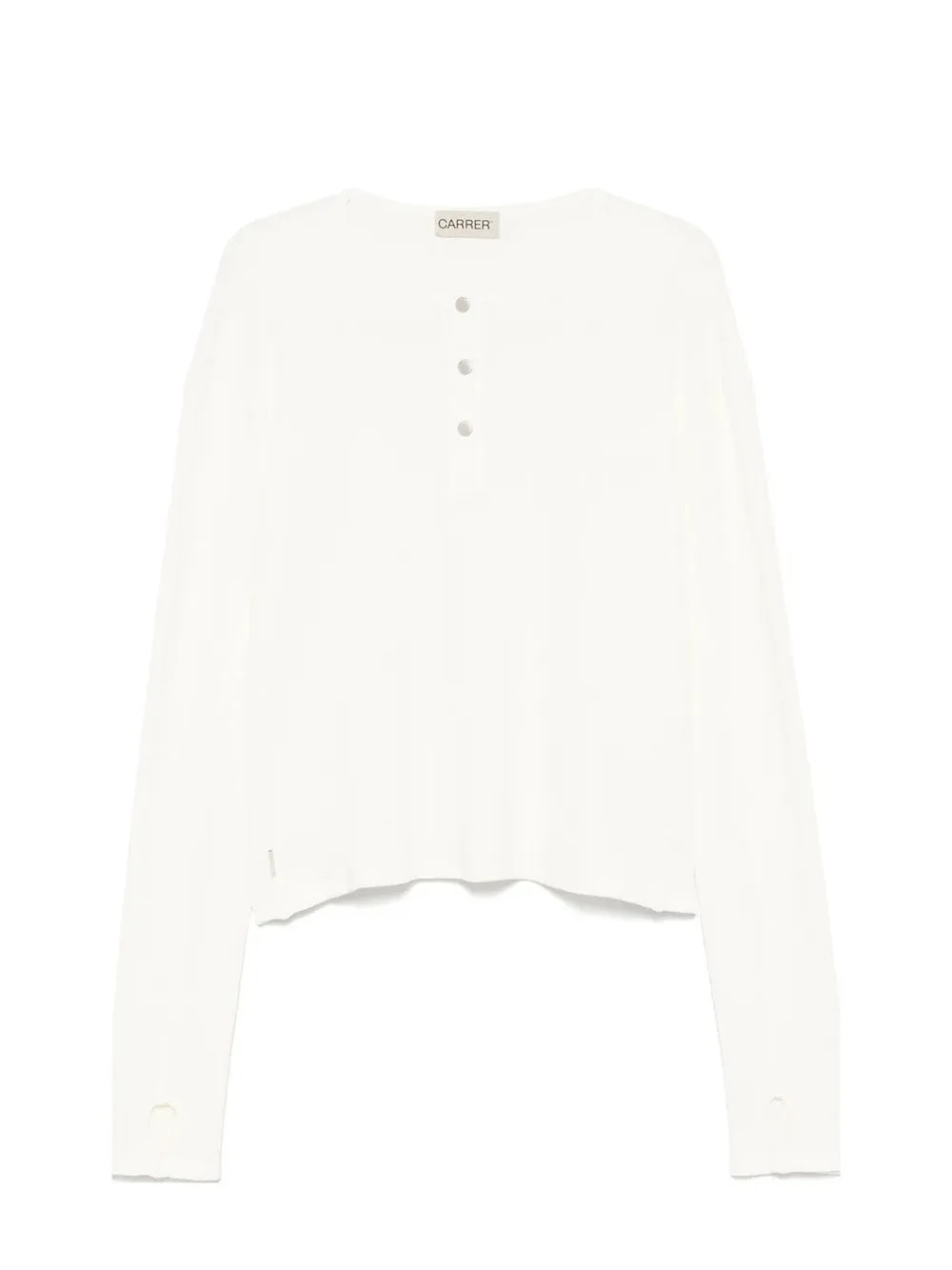 T-shirt "Henley" A Maniche Lunghe