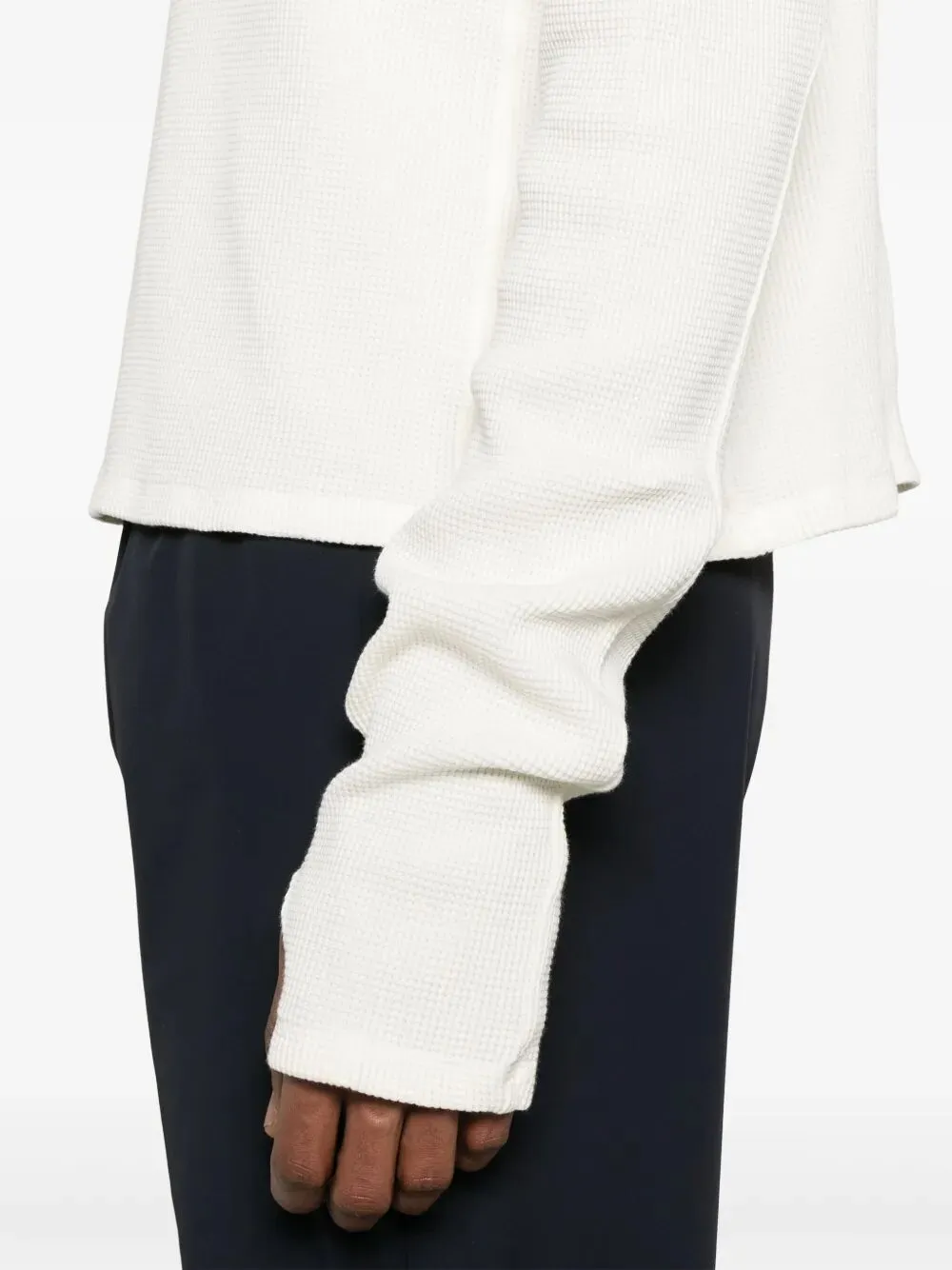 T-shirt "Henley" A Maniche Lunghe