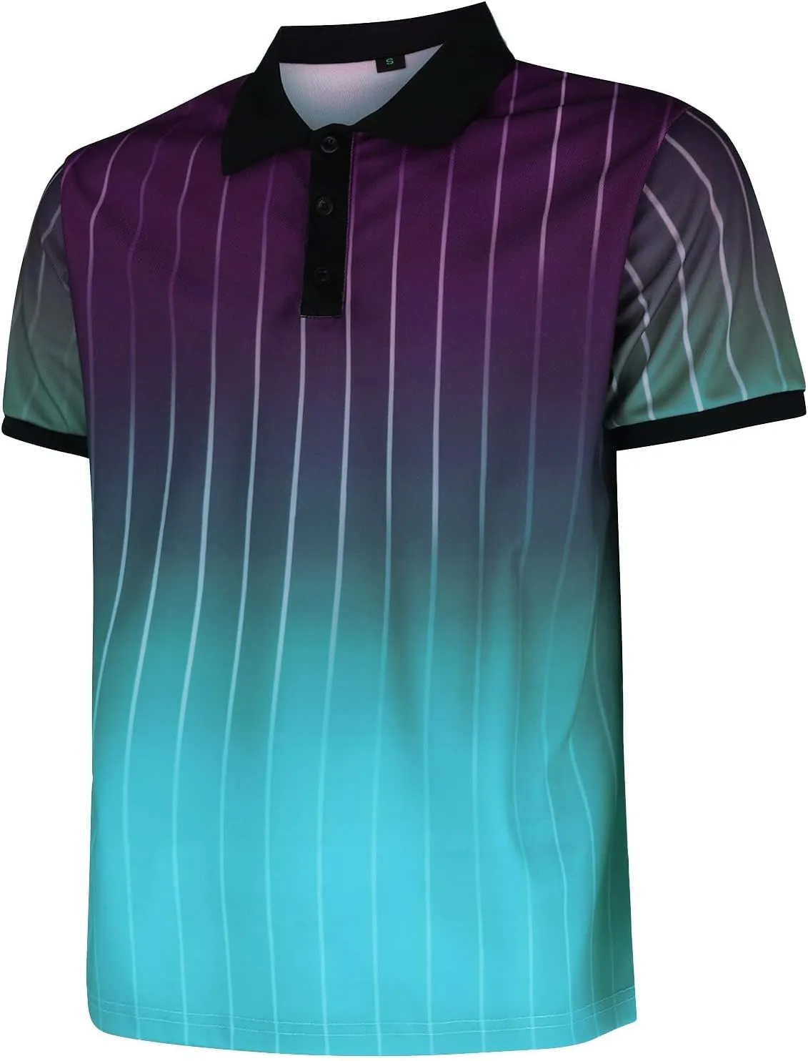 T Shirts for Man Lapel Thousands of Bird Grid Pockets Casual Top T Shirt Mens Golf Shirts Casual Classic Lightweight