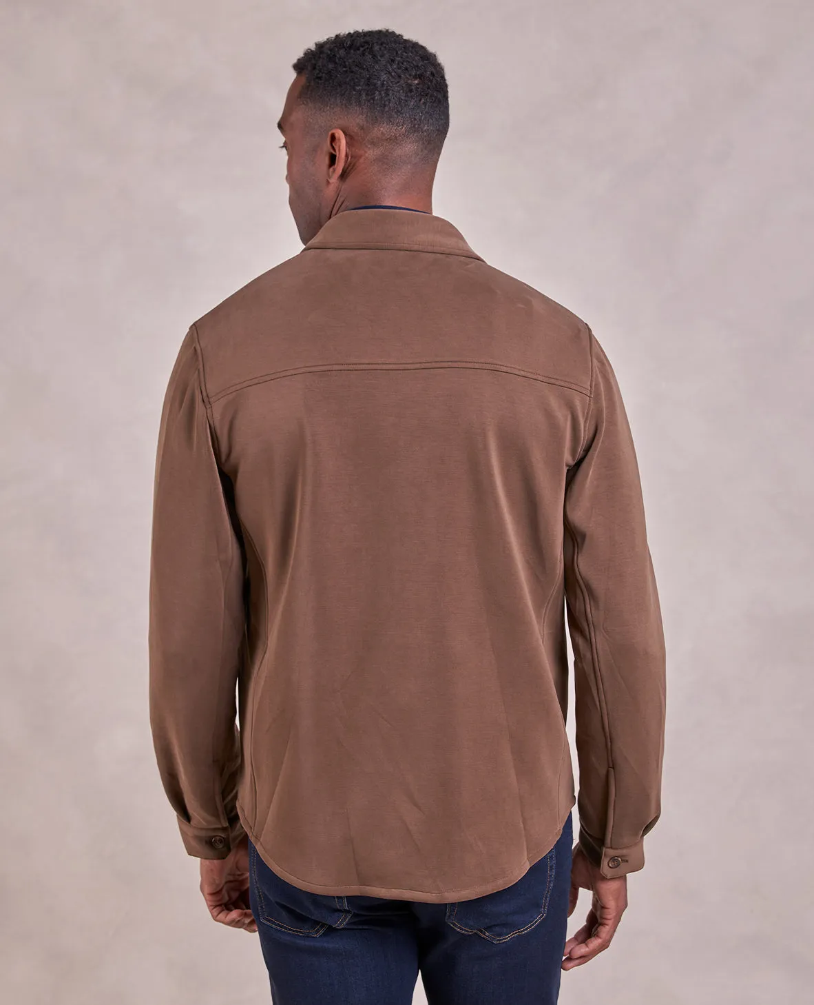 The Noah - Double Knit Chore Coat - Espresso