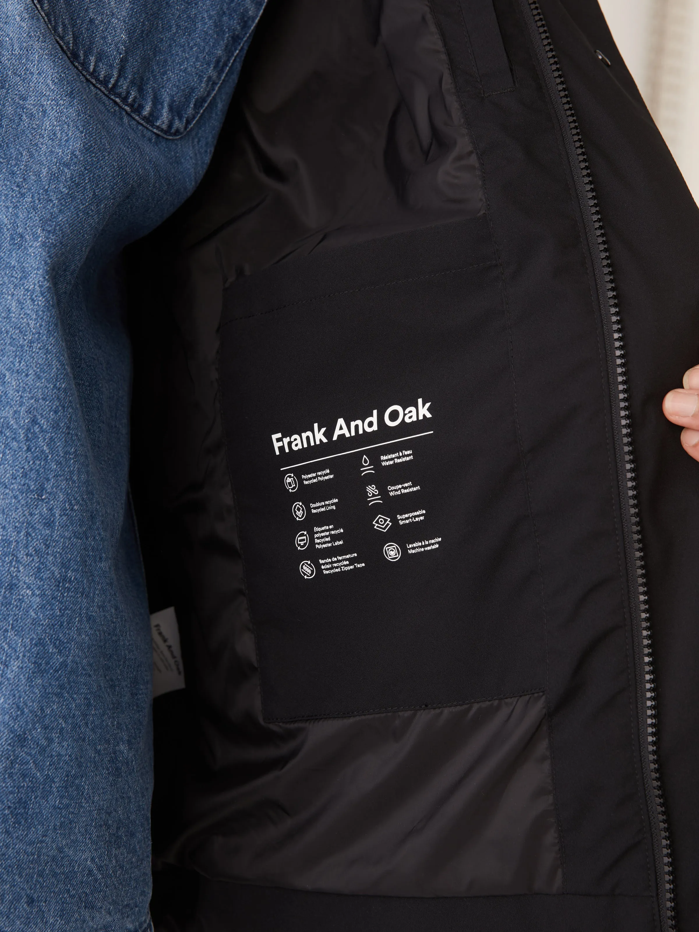 The Stanley Rain Jacket in Black