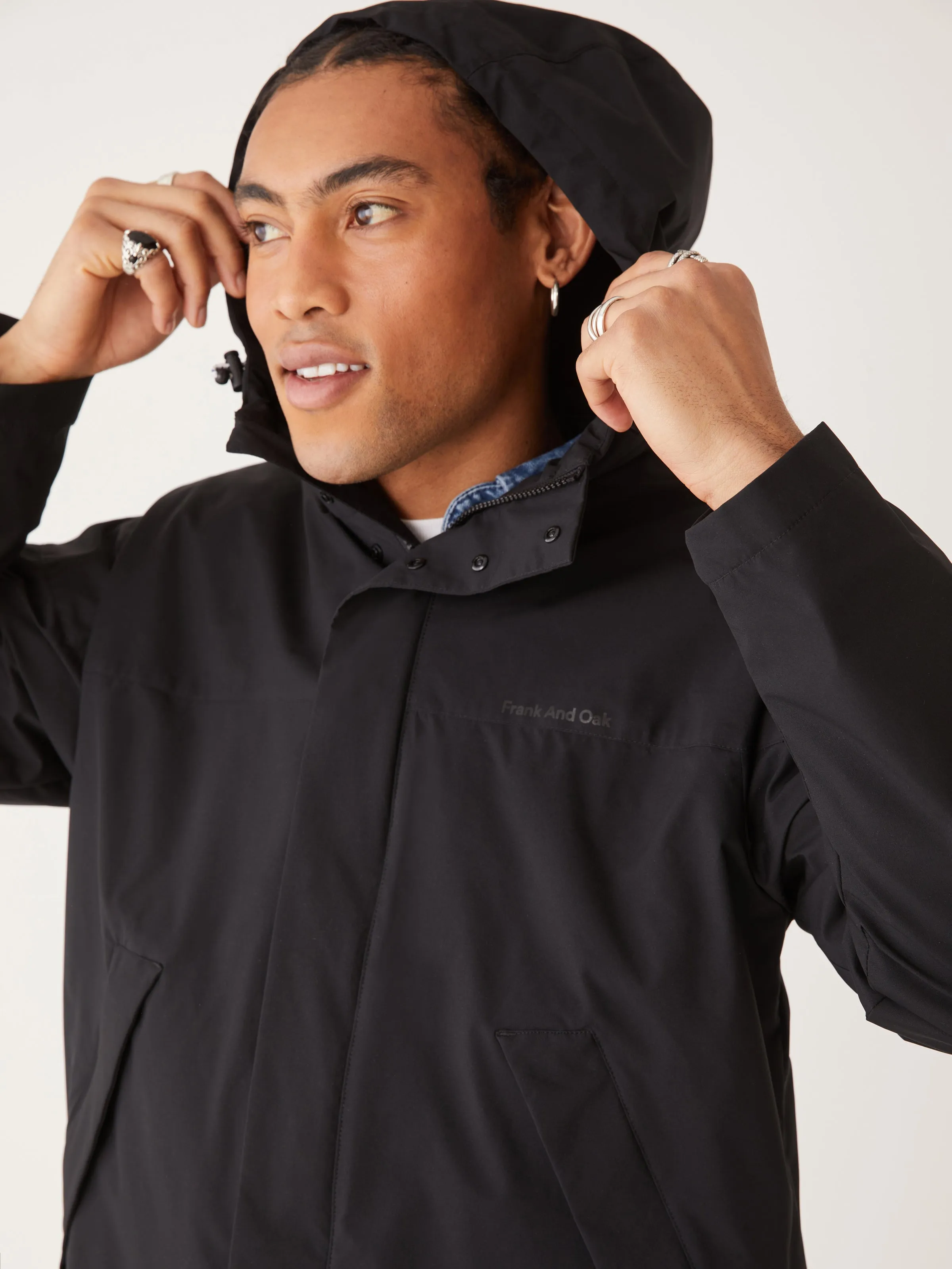 The Stanley Rain Jacket in Black