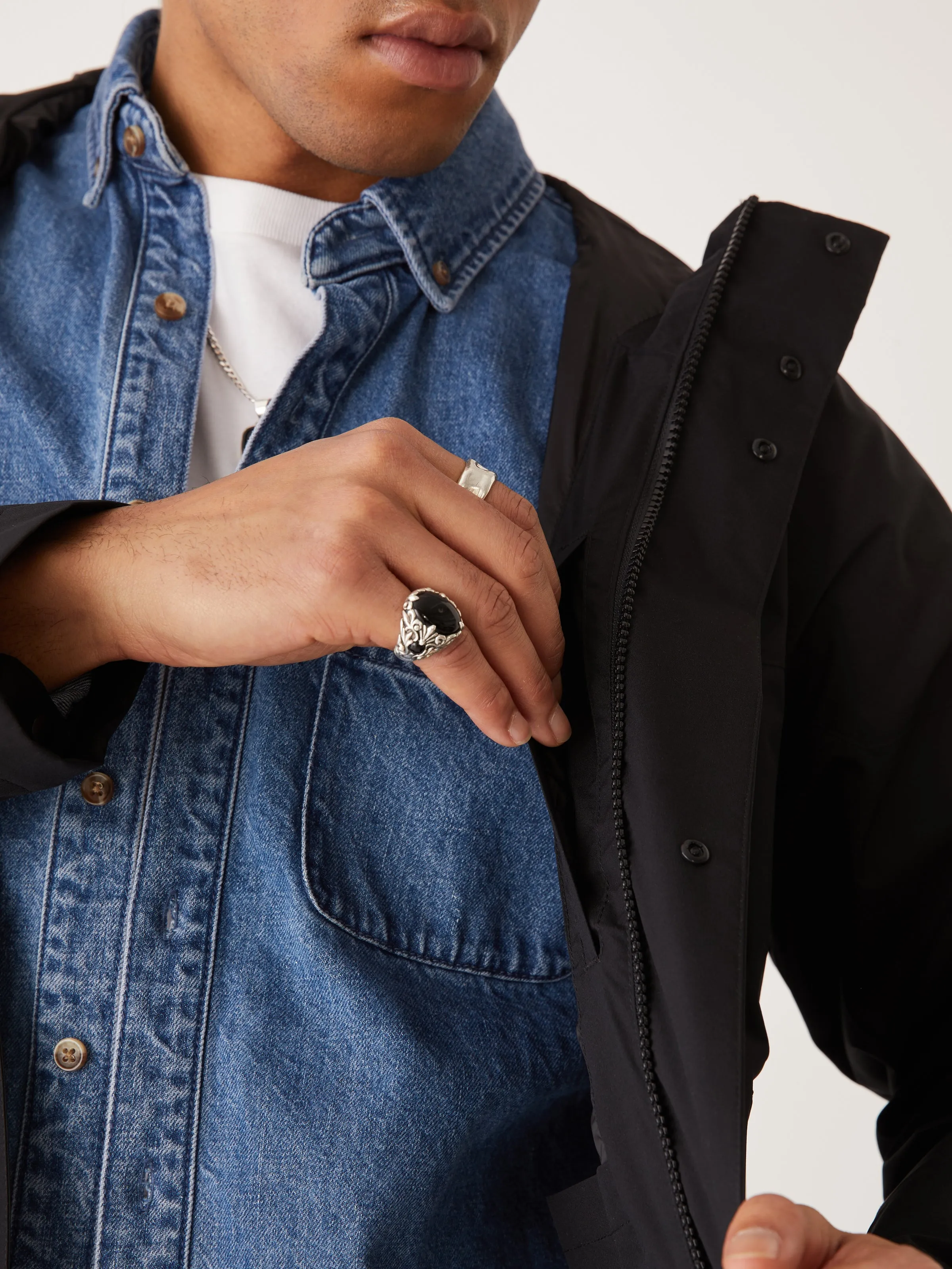 The Stanley Rain Jacket in Black