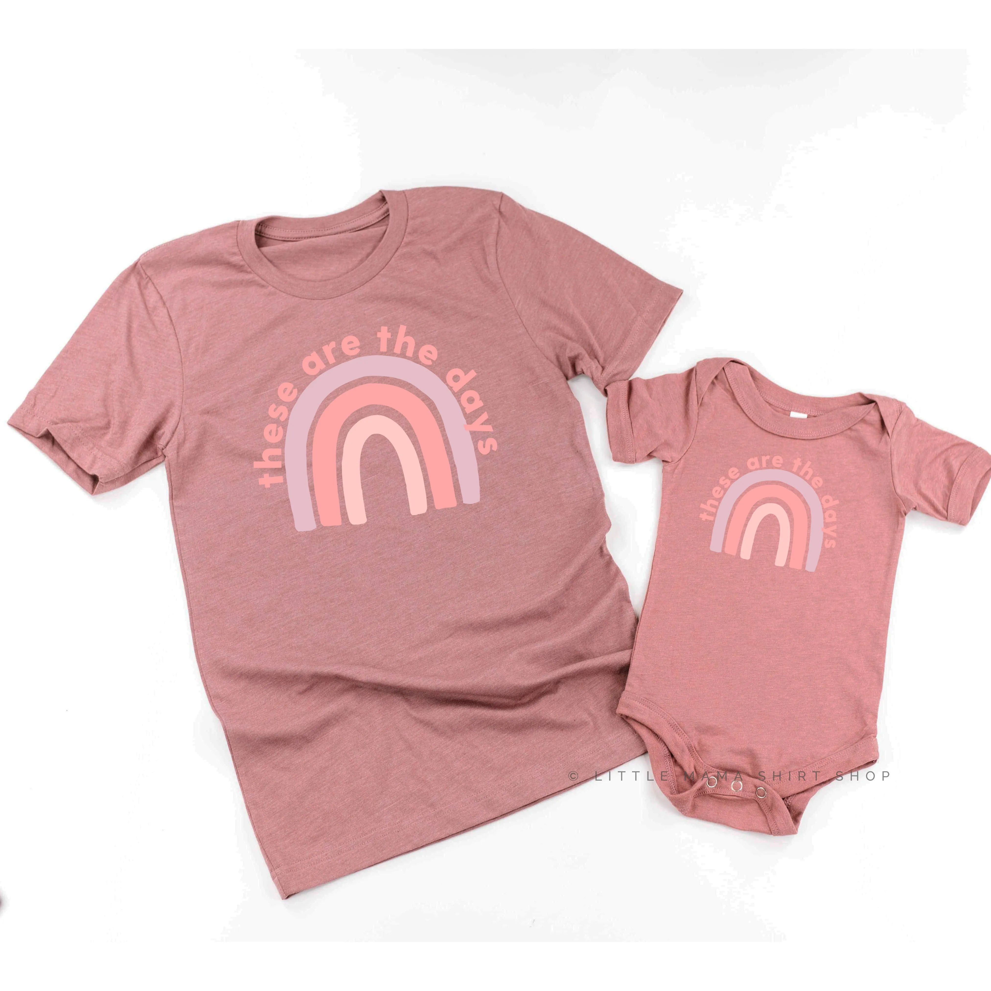 These Are The Days | Set of 2 Mauve Shirts