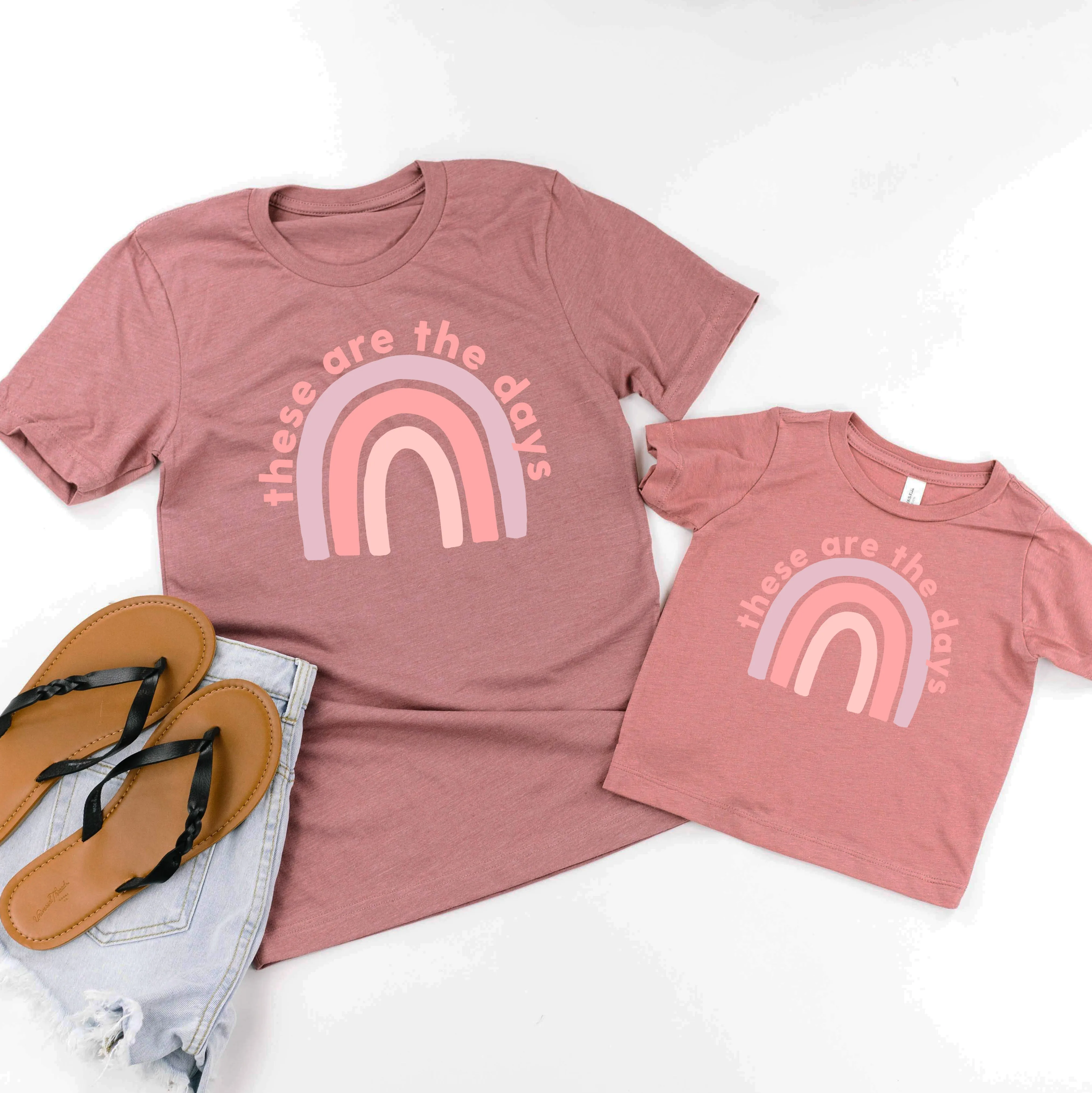 These Are The Days | Set of 2 Mauve Shirts