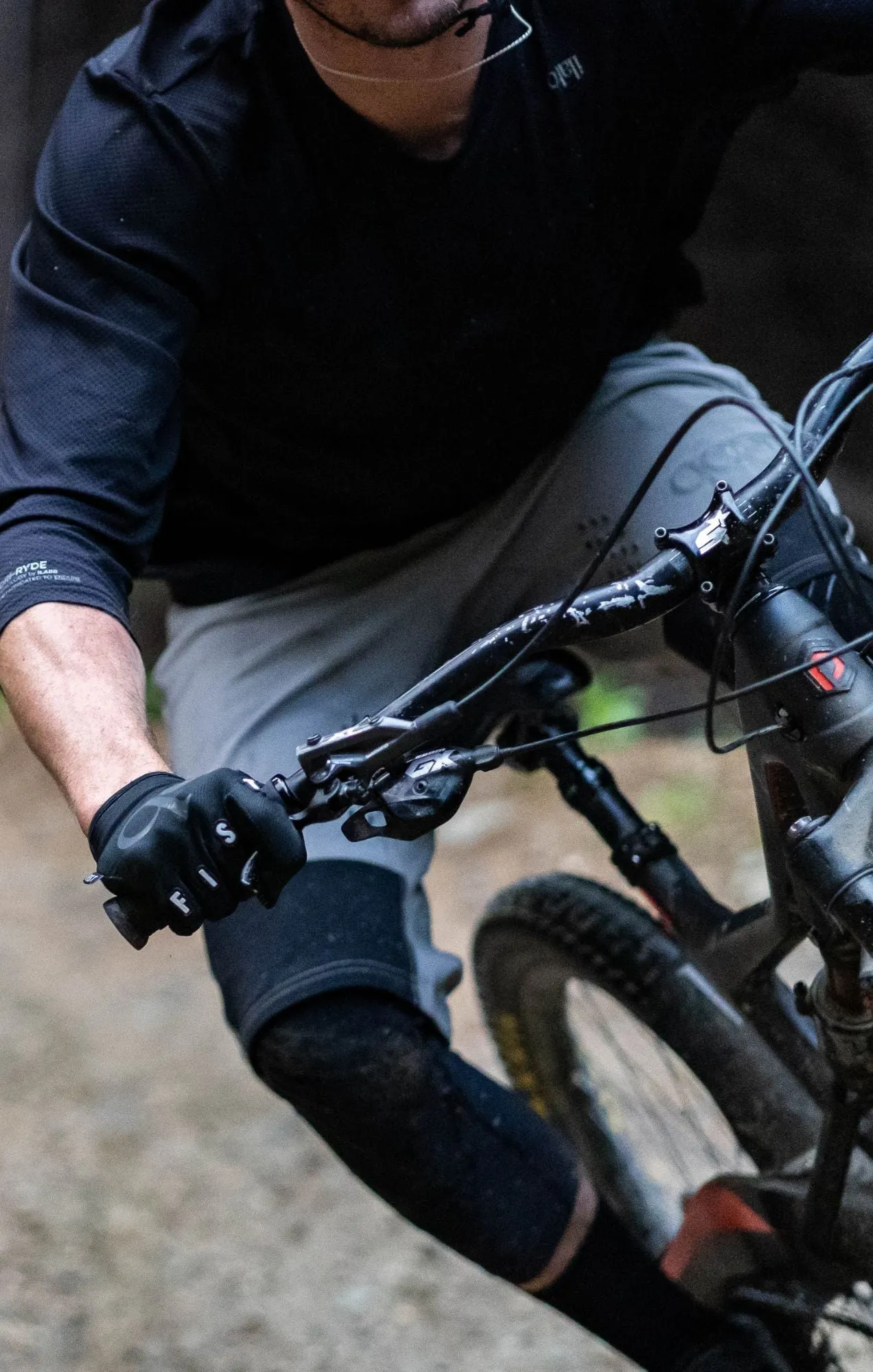 Traverse 3/4 Jersey - Black - Men's