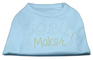 Trouble Maker Rhinestone Shirts Baby Blue S (10)