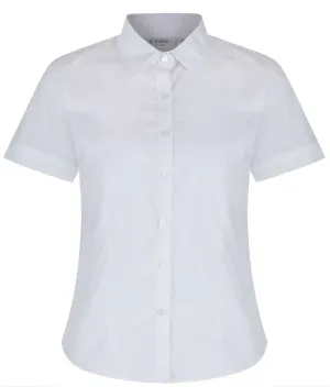 TRUTEX SHORT SLEEVE NON IRON SLIM FIT BLOUSE (TWIN PACK)