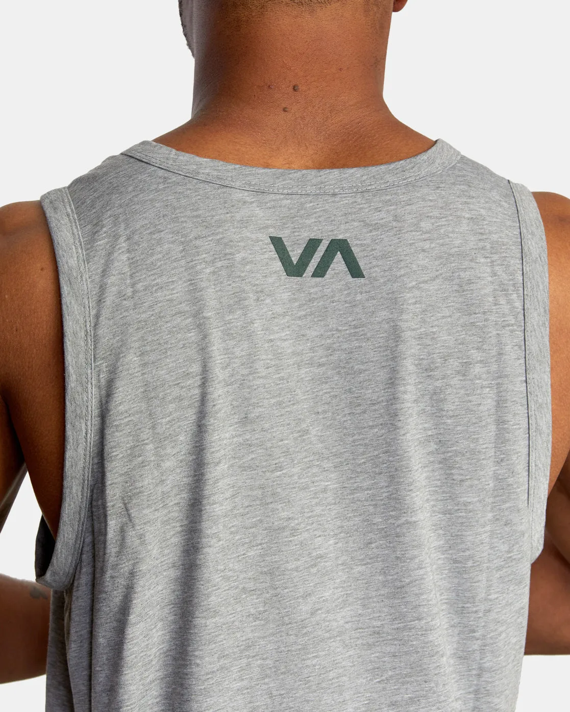 VA RVCA Blur Performance Tank Top - Athletic Heather