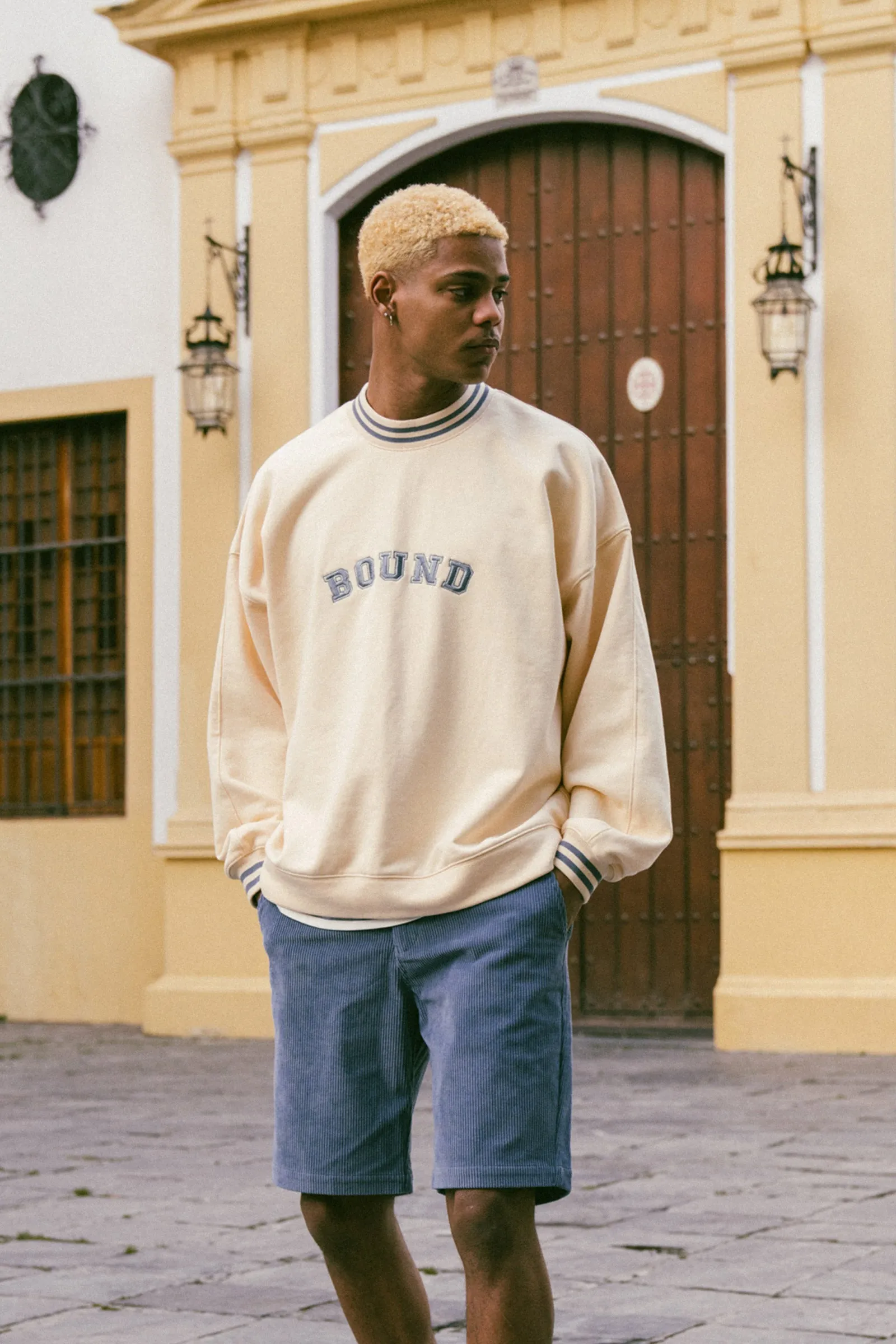 VARSITY SWEATER - NATURAL