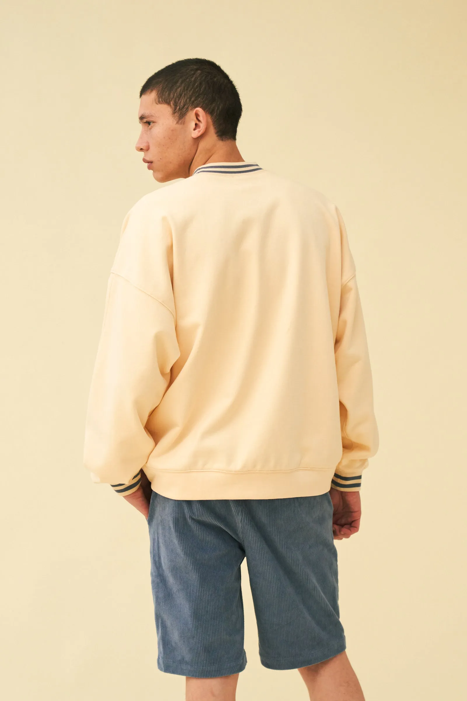 VARSITY SWEATER - NATURAL