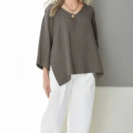 Vintage 3/4 Sleeve Oversized Tunic