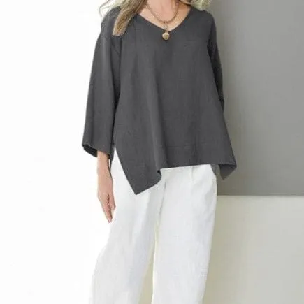 Vintage 3/4 Sleeve Oversized Tunic