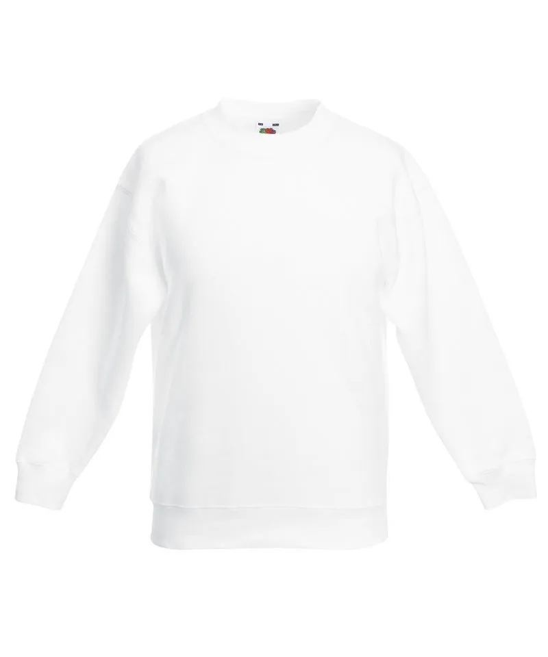 White - Kids premium set-in sweatshirt