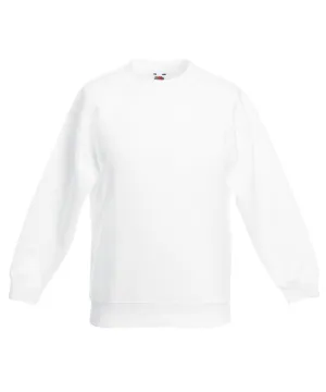 White - Kids premium set-in sweatshirt