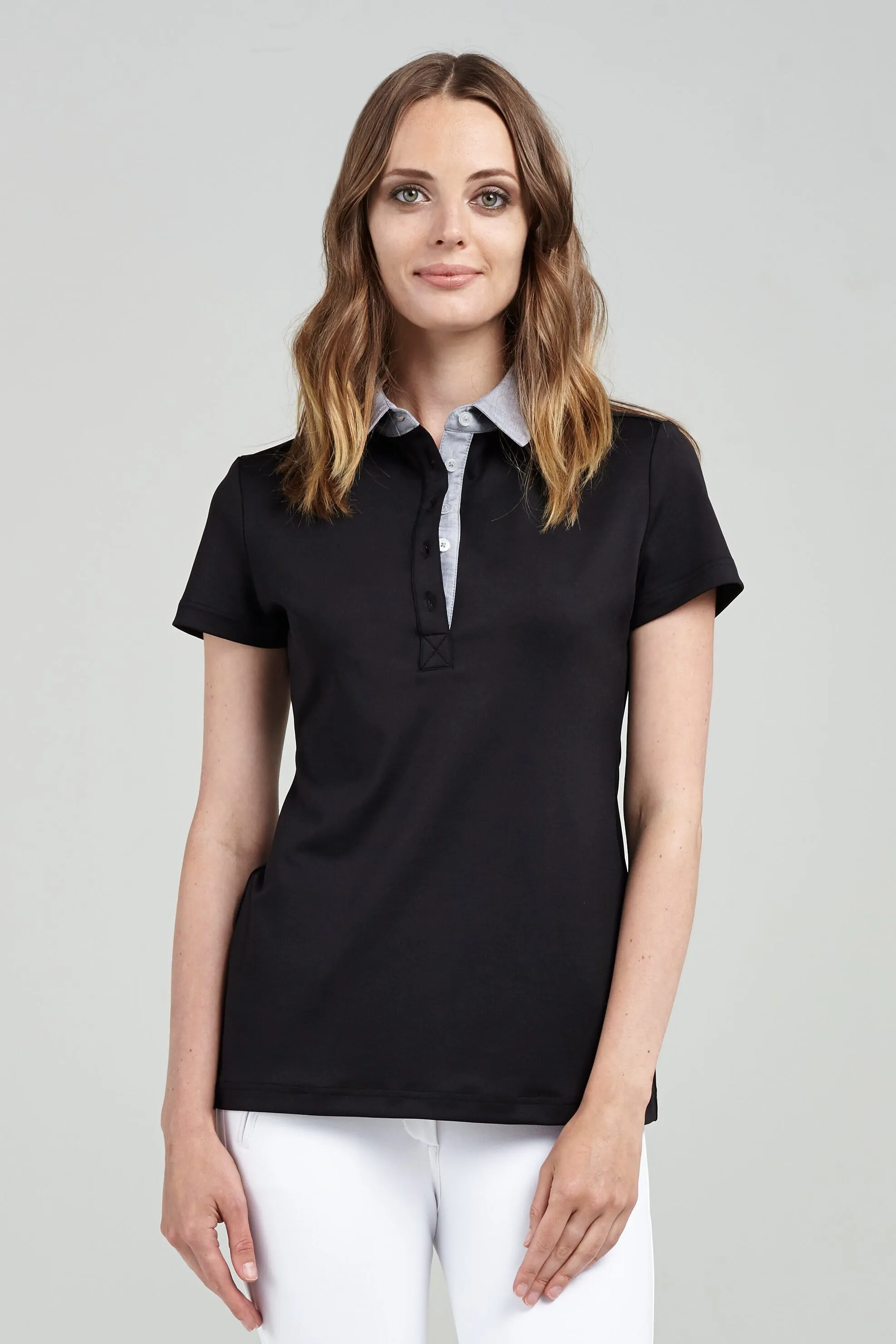 Womens Collar Polo